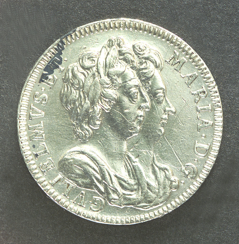 Detail of Medal commemorating the Battle of La Hogue, 1692; obverse by Jas Roettier