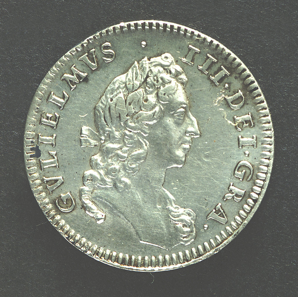 Detail of Medal commemorating the Battle of La Hogue, 1692; obverse by Jas Roettier