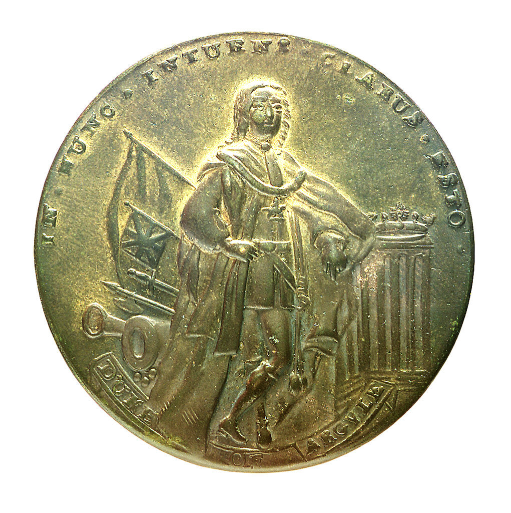 Detail of Medal commemorating Admiral Edward Vernon (1684-1757); reverse by unknown