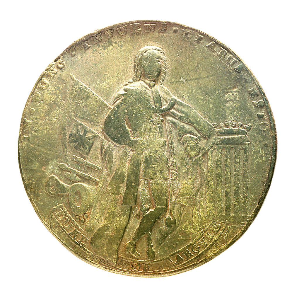 Detail of Medal commemorating Admiral Edward Vernon (1684-1757) and the Duke of Argyle; reverse by unknown