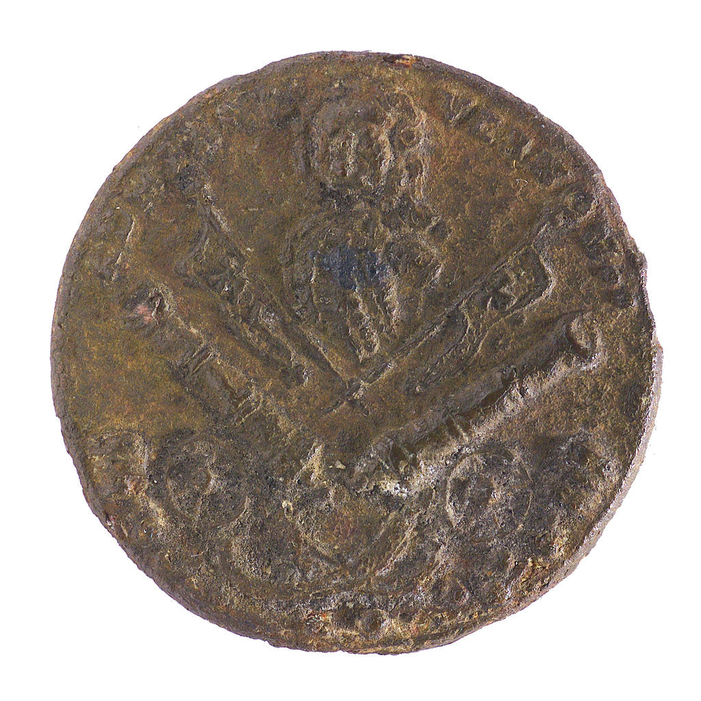 Detail of Button commemorating Admiral Edward Vernon (1684-1757); obverse by unknown