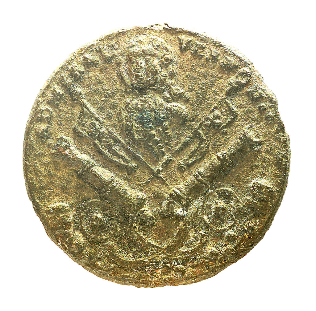 Detail of Button commemorating Admiral Edward Vernon (1684-1757); reverse by unknown