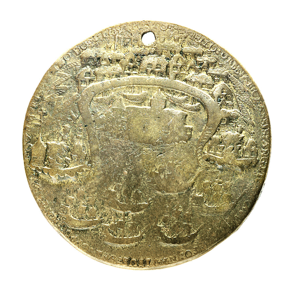 Detail of Medal commemorating the capture of Porto Bello, 1739; reverse by unknown