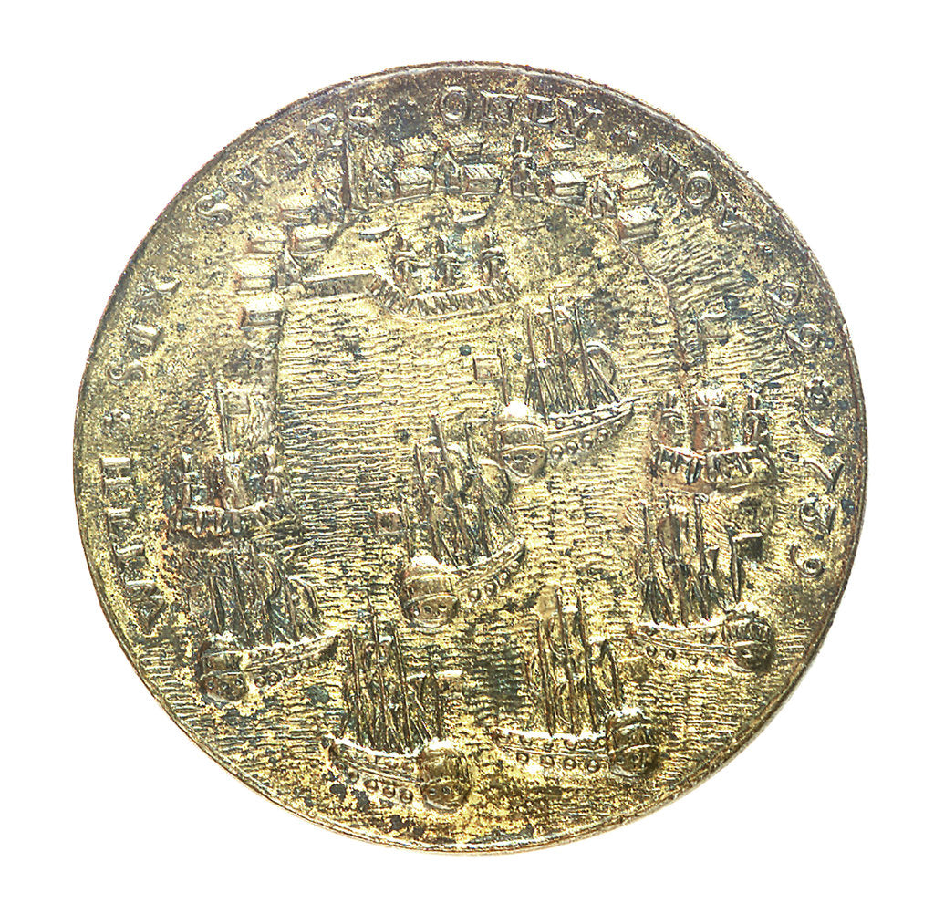 Detail of Medal commemorating Admiral Edward Vernon (1684-1757) and the capture of Porto Bello, 1739; reverse by unknown