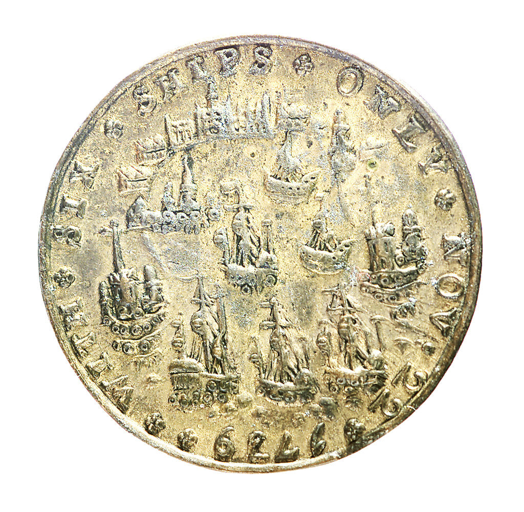 Detail of Medal commemorating Admiral Edward Vernon (1684-1757) and the capture of Porto Bello, 1739; reverse by unknown