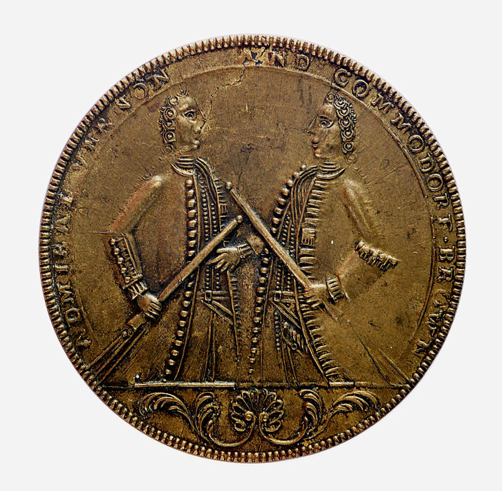 Detail of Medal commemorating Admiral Edward Vernon (1684-1757) and the capture of Porto Bello, 1739; obverse by unknown