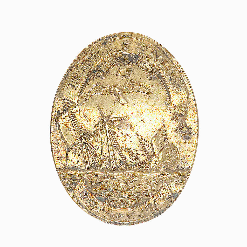 Detail of Badge commemorating the Battle of Quiberon Bay, 1759 by unknown