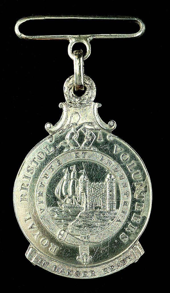 Detail of Badge commemorating the Royal Bristol Volunteers; obverse by unknown