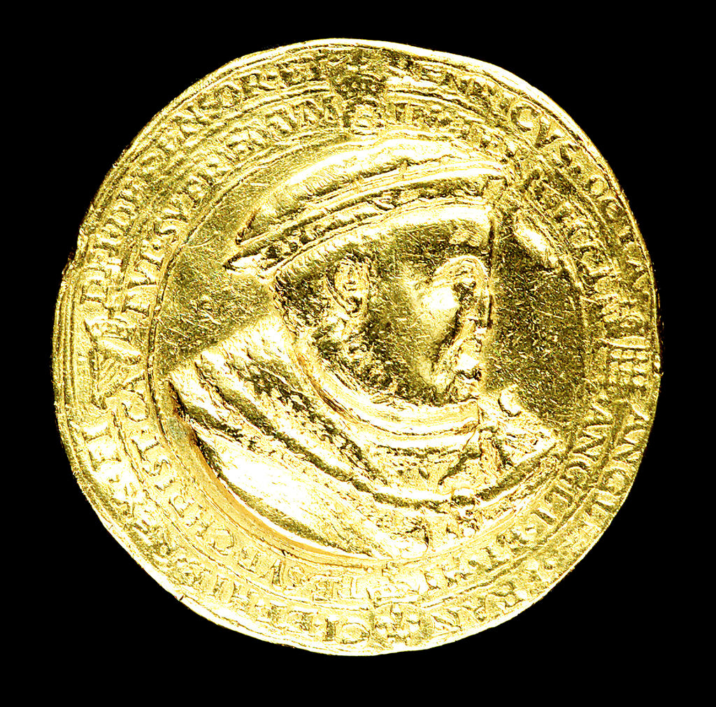 Detail of Medal commemorating the supremacy of the church, 1545; obverse by H.R.