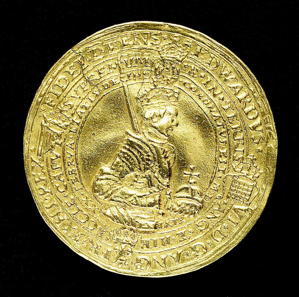 Detail of Medal commemorating the Coronation of King Edward VI, 1546; obverse by Henry Basse