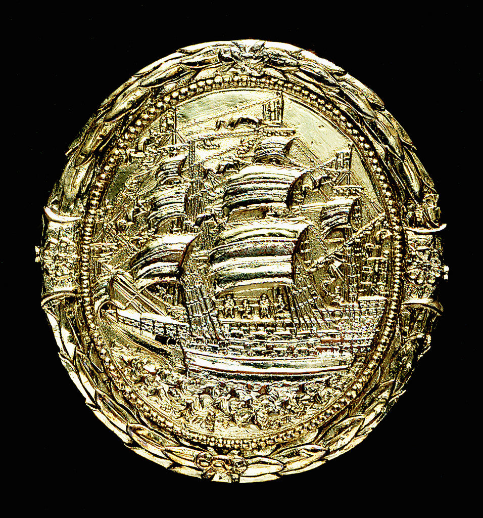 Detail of Commemorative medal; obverse by Thomas Rawlins