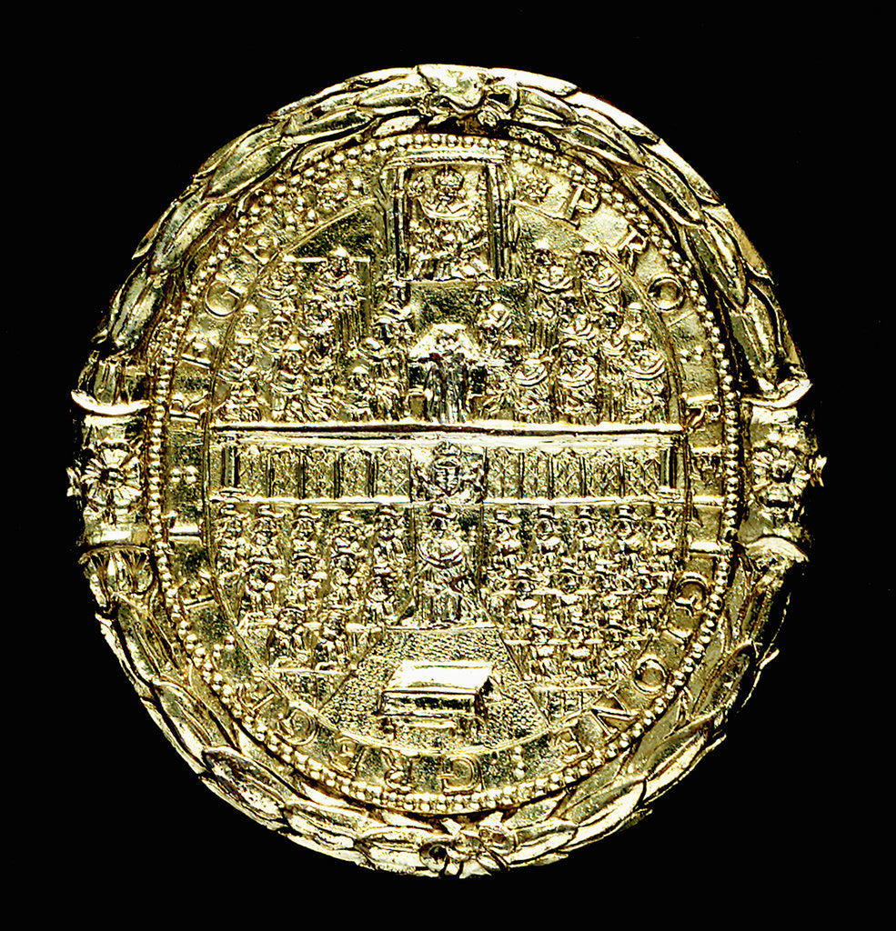 Detail of Commemorative medal; reverse by Thomas Rawlins