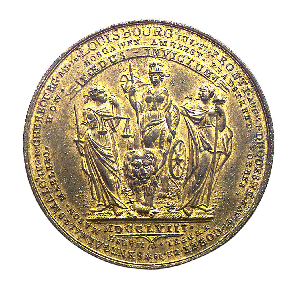 Detail of Medal commemorating the successes of 1758; reverse by Thomas Pingo