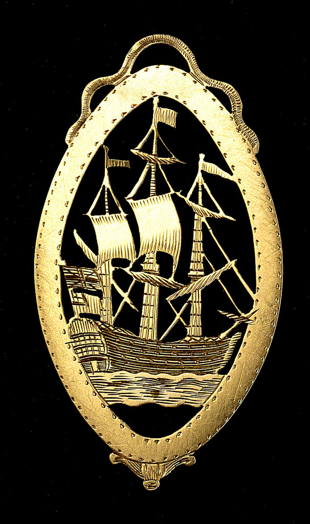 Detail of Badge commemorating the Battle of the Saints, 1782; reverse by unknown