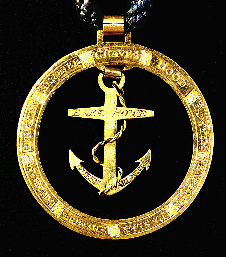 Detail of Medal commemorating the Battle of the Glorious First of June, 1794; obverse by unknown