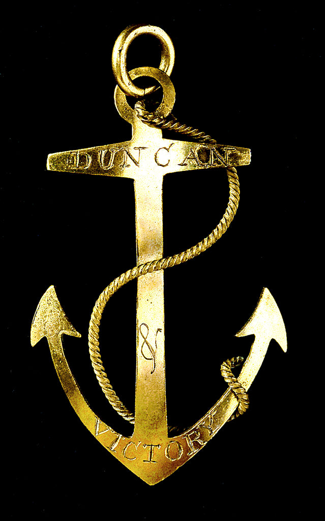 Detail of Badge commemorating the Battle of Camperdown and Admiral of the Fleet, Adam Duncan (1731-1804); obverse by unknown