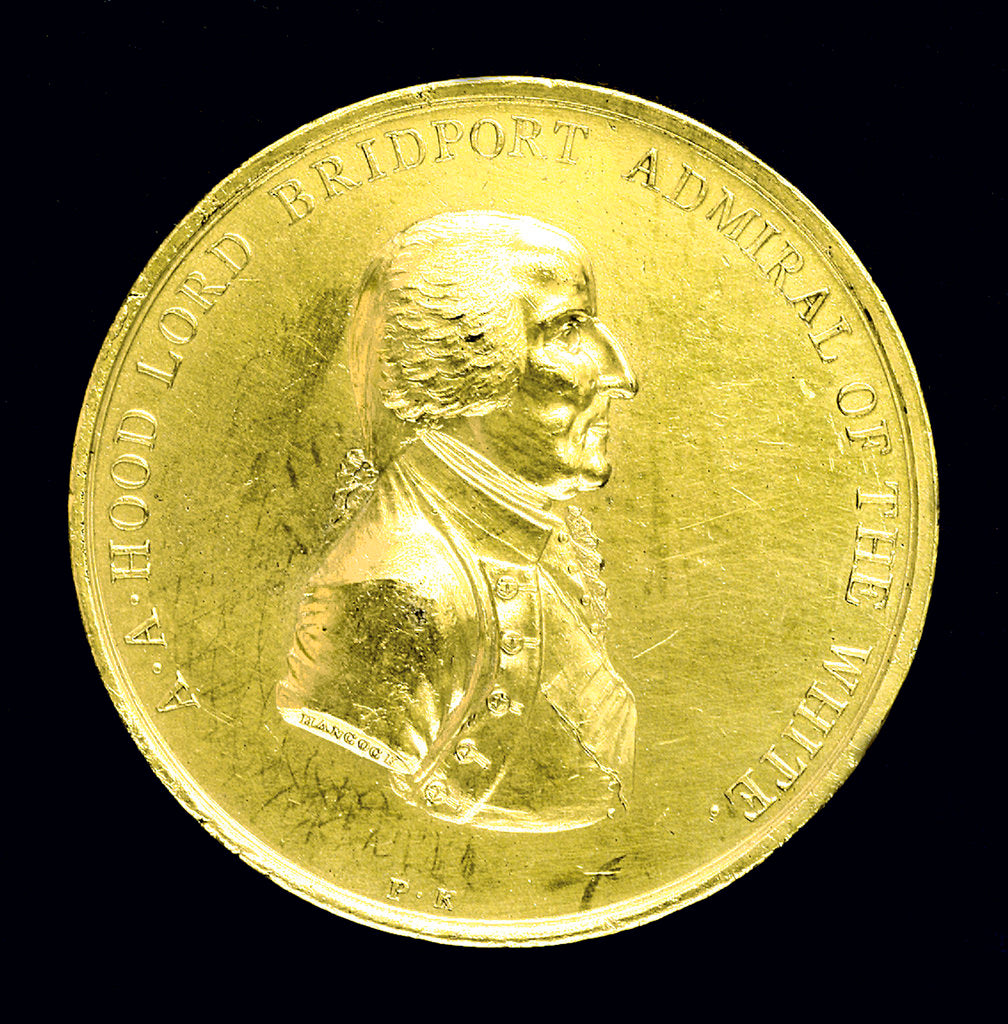 Detail of Medal commemorating the action off Ile de Groix, 1795; reverse by J.G. Hancock
