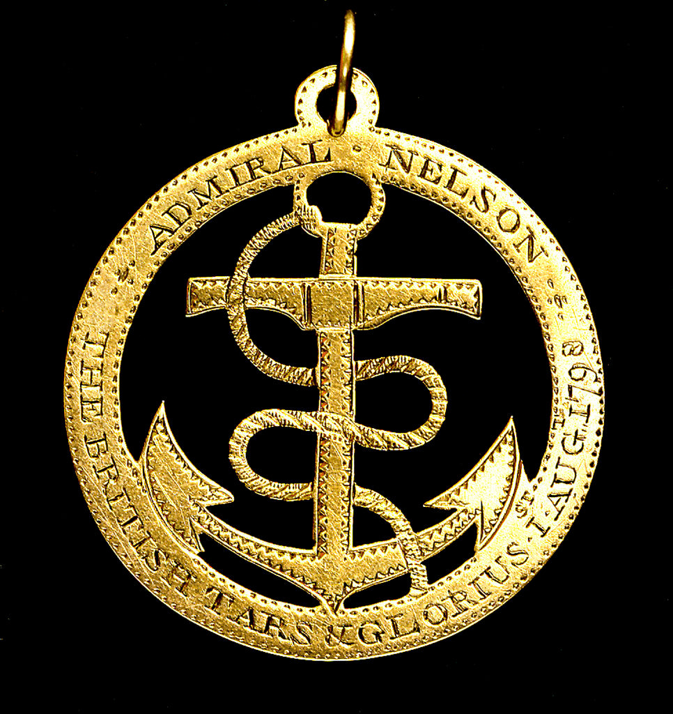 Detail of Badge commemorating the Battle of the Nile, 1798; obverse by unknown
