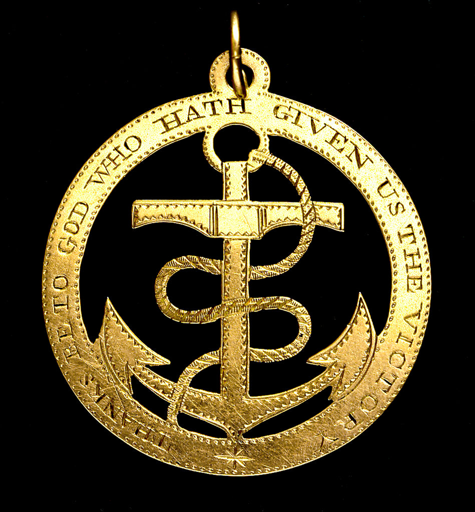 Detail of Badge commemorating the Battle of the Nile, 1798; obverse by unknown