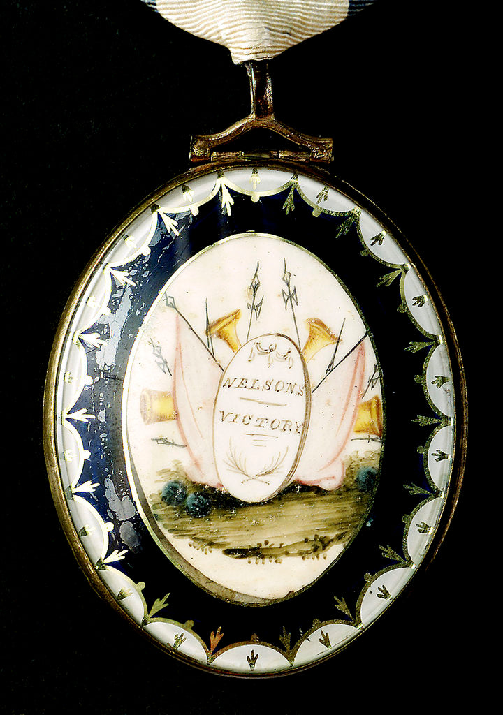 Detail of Locket commemorating the Battle of the Nile, 1798; obverse by unknown