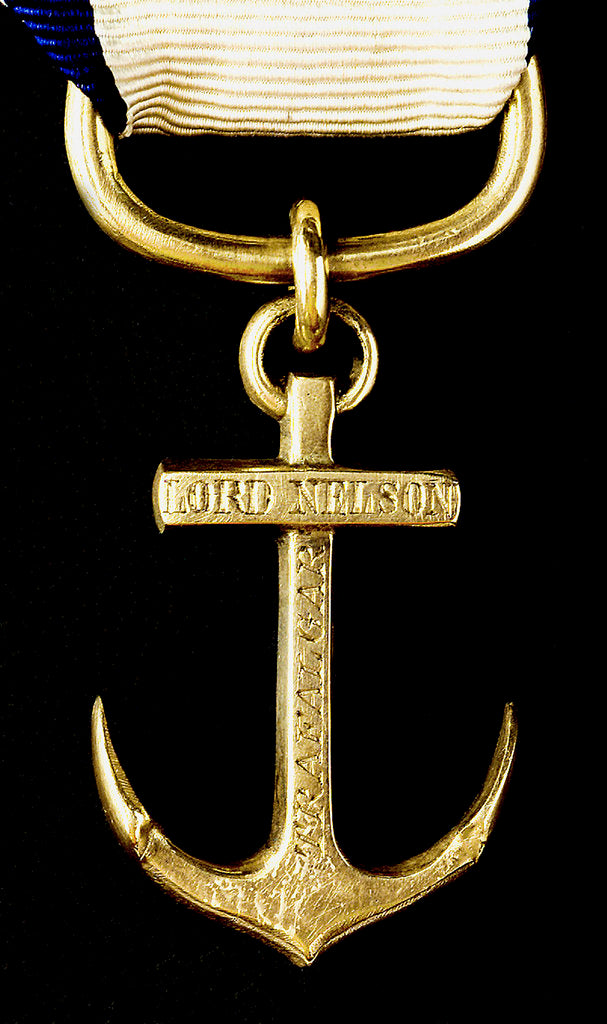 Detail of Pendant commemorating the Battle of Trafalgar, 1805; obverse by unknown