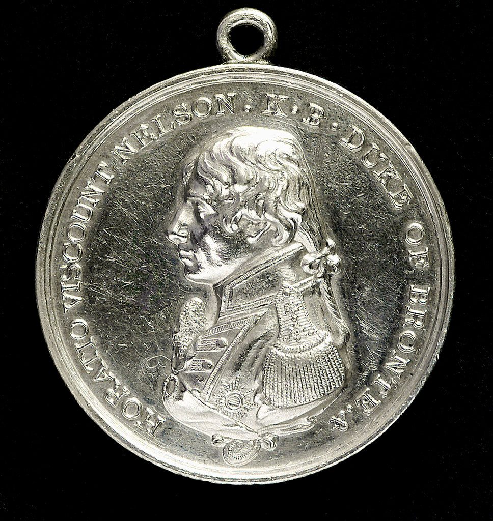 Detail of Medal commemorating the Battle of Trafalgar, 1805; obverse by Spink & Son Ltd.