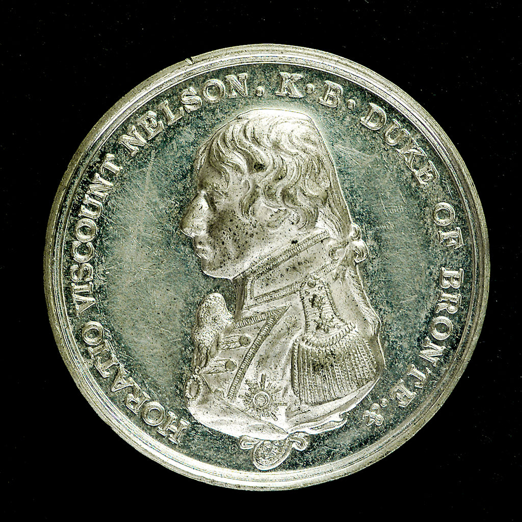 Detail of Medal commemorating the Trafalgar Centenary, 1905; obverse by Spink & Son Ltd.