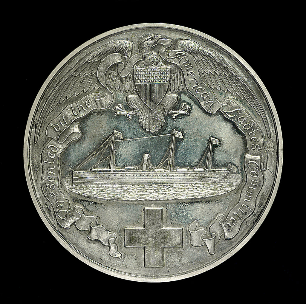 Detail of Medal commemorating AHS 'Maine' South Africa and China. 1899-1901; obverse by Tiffany & Co.
