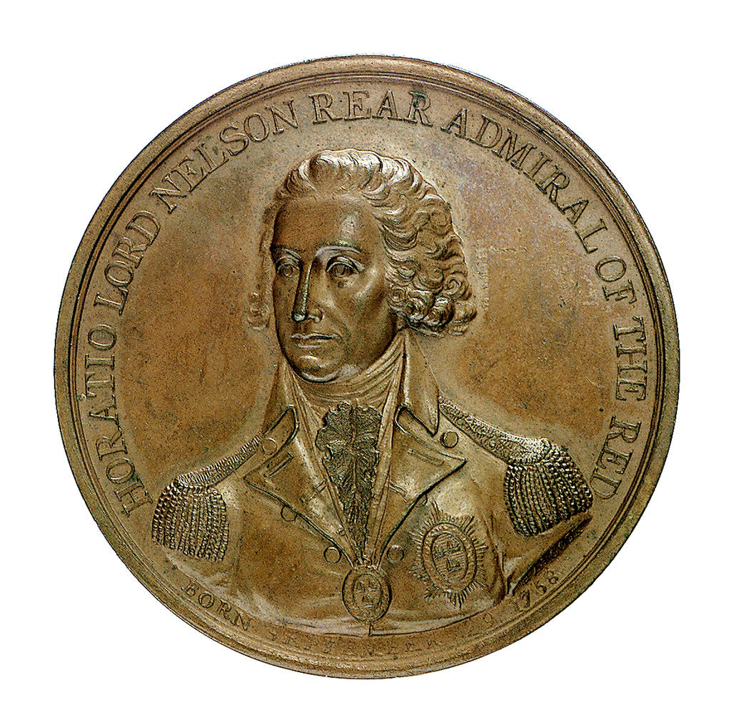 Detail of Medal commemorating the Battle of the Nile, 1798; obverse by J.G. Hancock