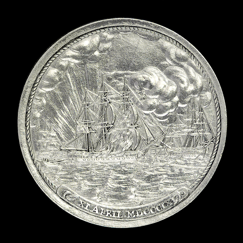Detail of Medal commemorating the 'Mediator' Frigate and Captain J. Wooldridge, 1809; obverse by unknown