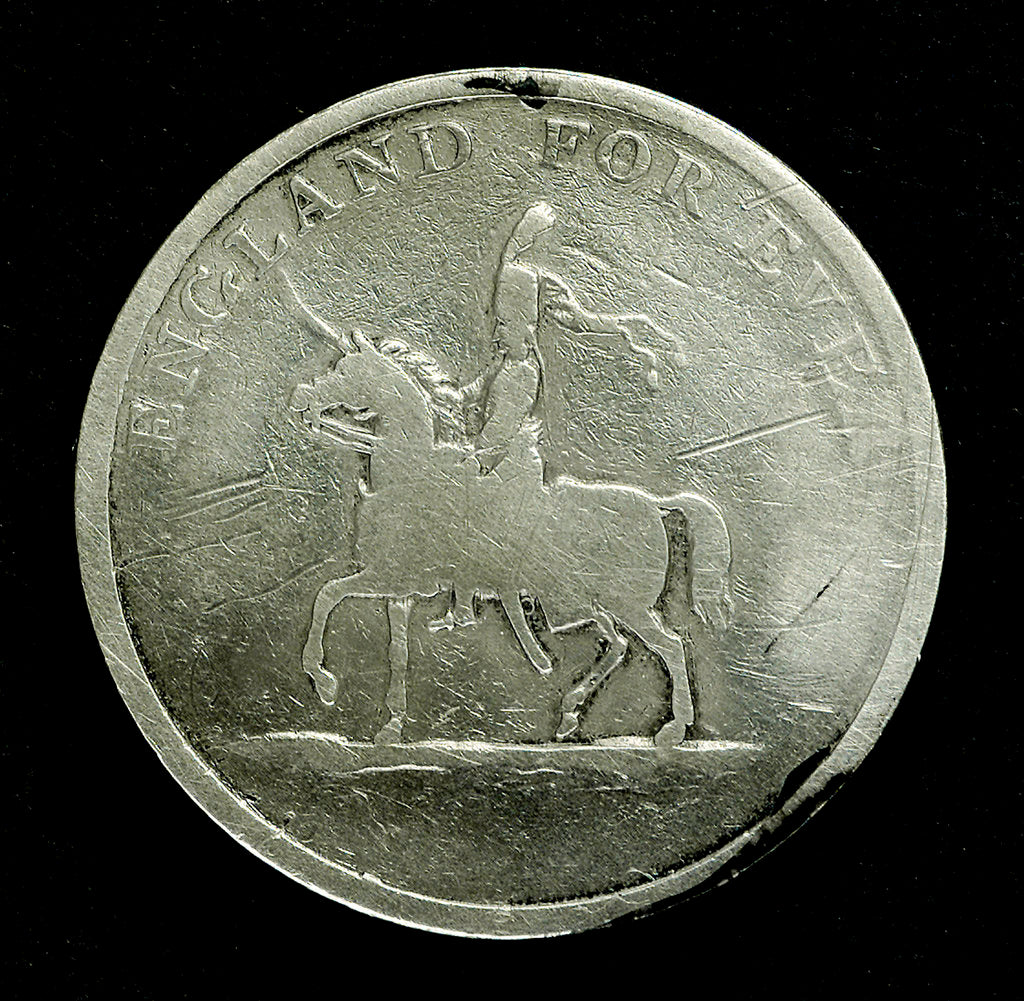 Detail of Medal inscribed success to the British Navy; obverse by unknown