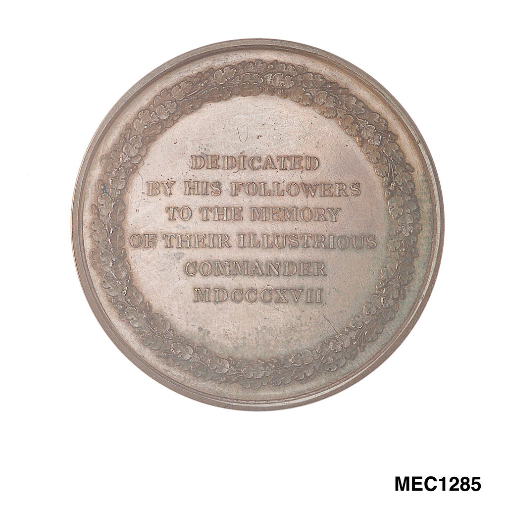 Detail of Medal commemorating Admiral Sir John Duckworth by George Mills