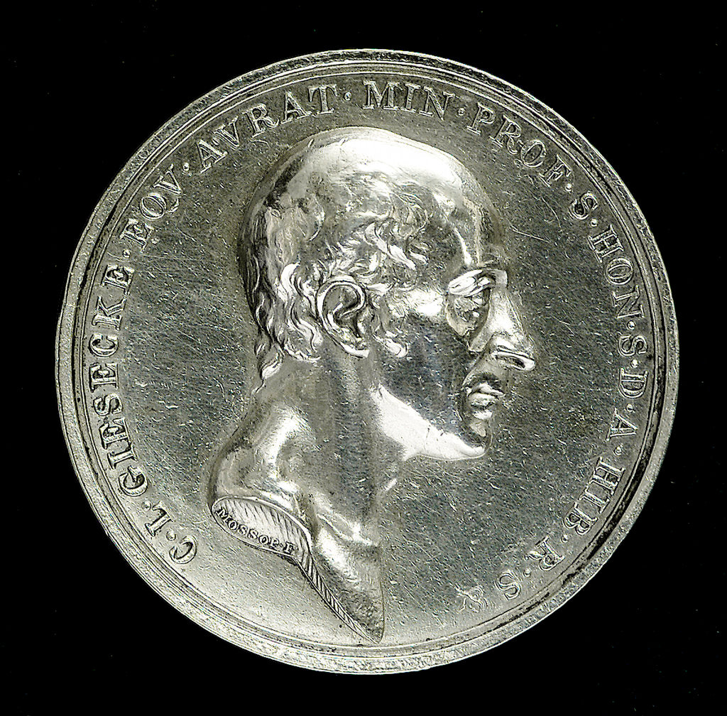 Detail of Medal commemorating Sir Charles Lewis Giesecke (1761-1833); obverse by W.S. Mossop