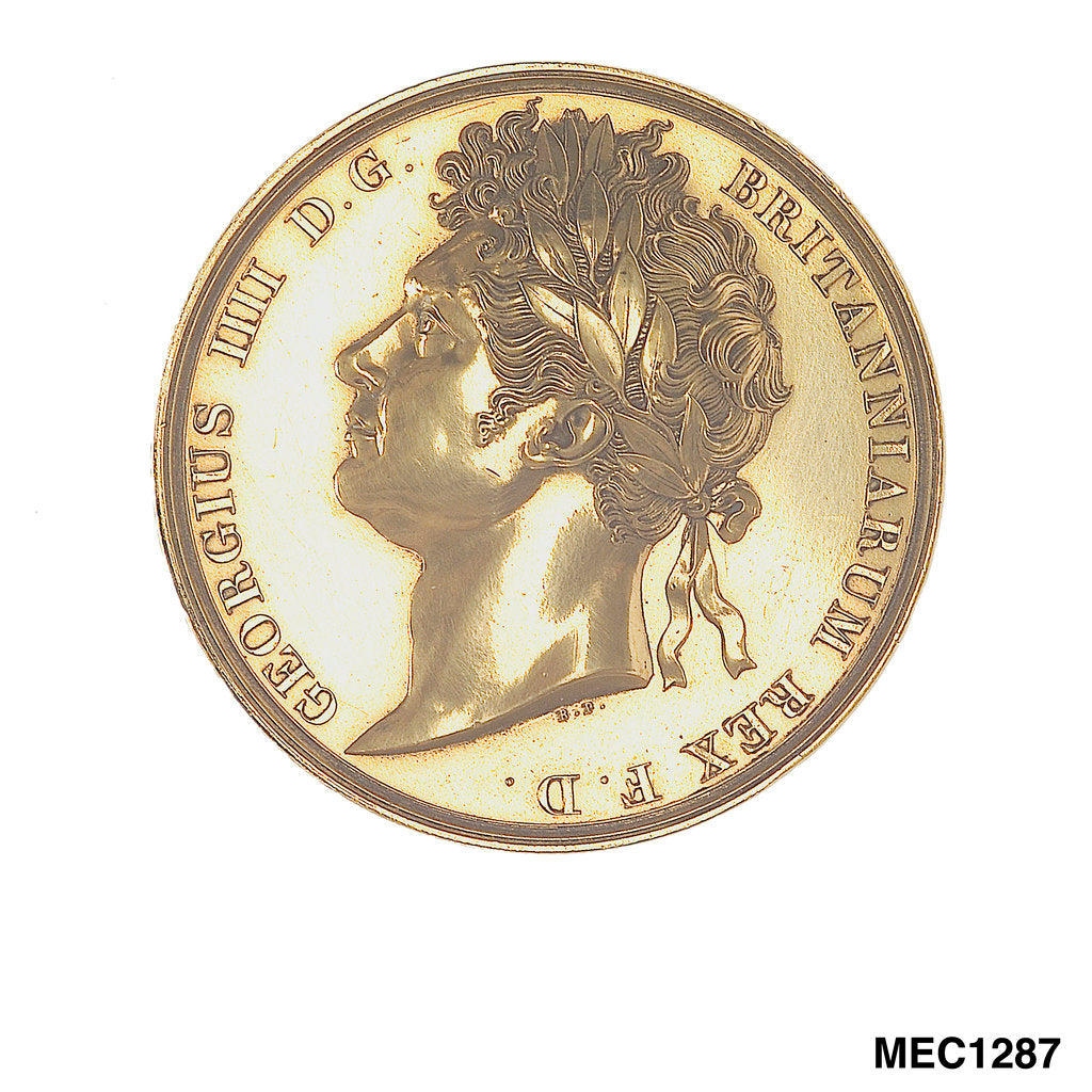 Detail of Medal commemorating the Coronation of George IV, 1821 by R.P.