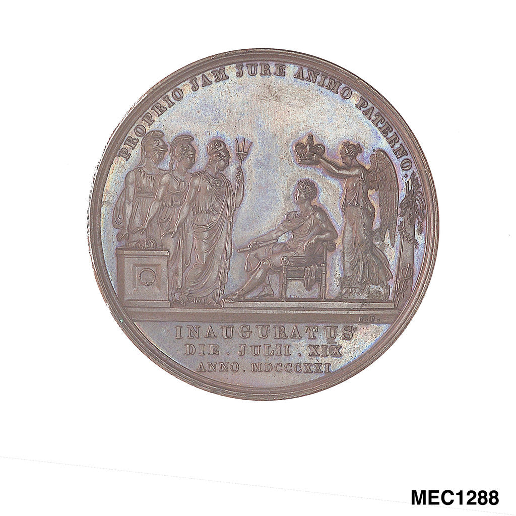 Detail of Medal commemorating the Coronation of George IV, 1821 by R.P.