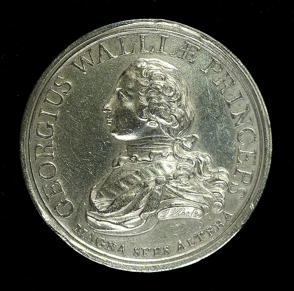 Detail of Medal commemorating the Free British Fishery Society; obverse by J. Kirk
