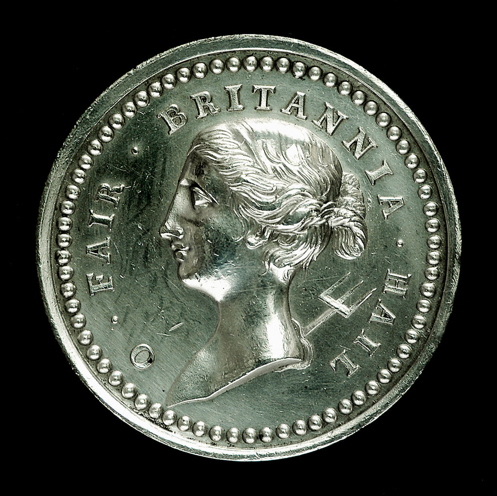 Detail of Medal commemorating the capture of Goree, 1758; obverse by Thomas Pingo