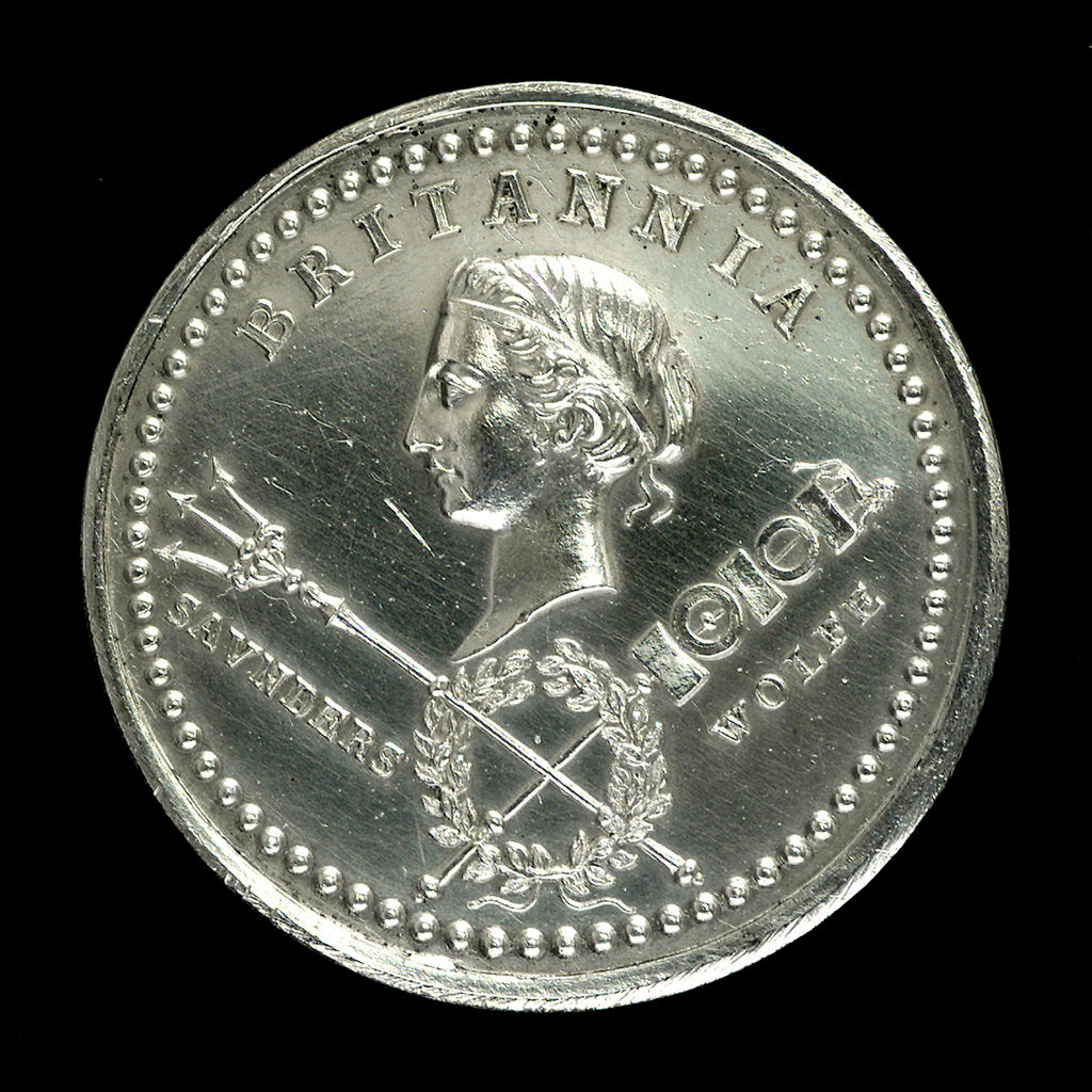 Detail of Medal commemorating the capture of Quebec, 1759; obverse by Thomas Pingo