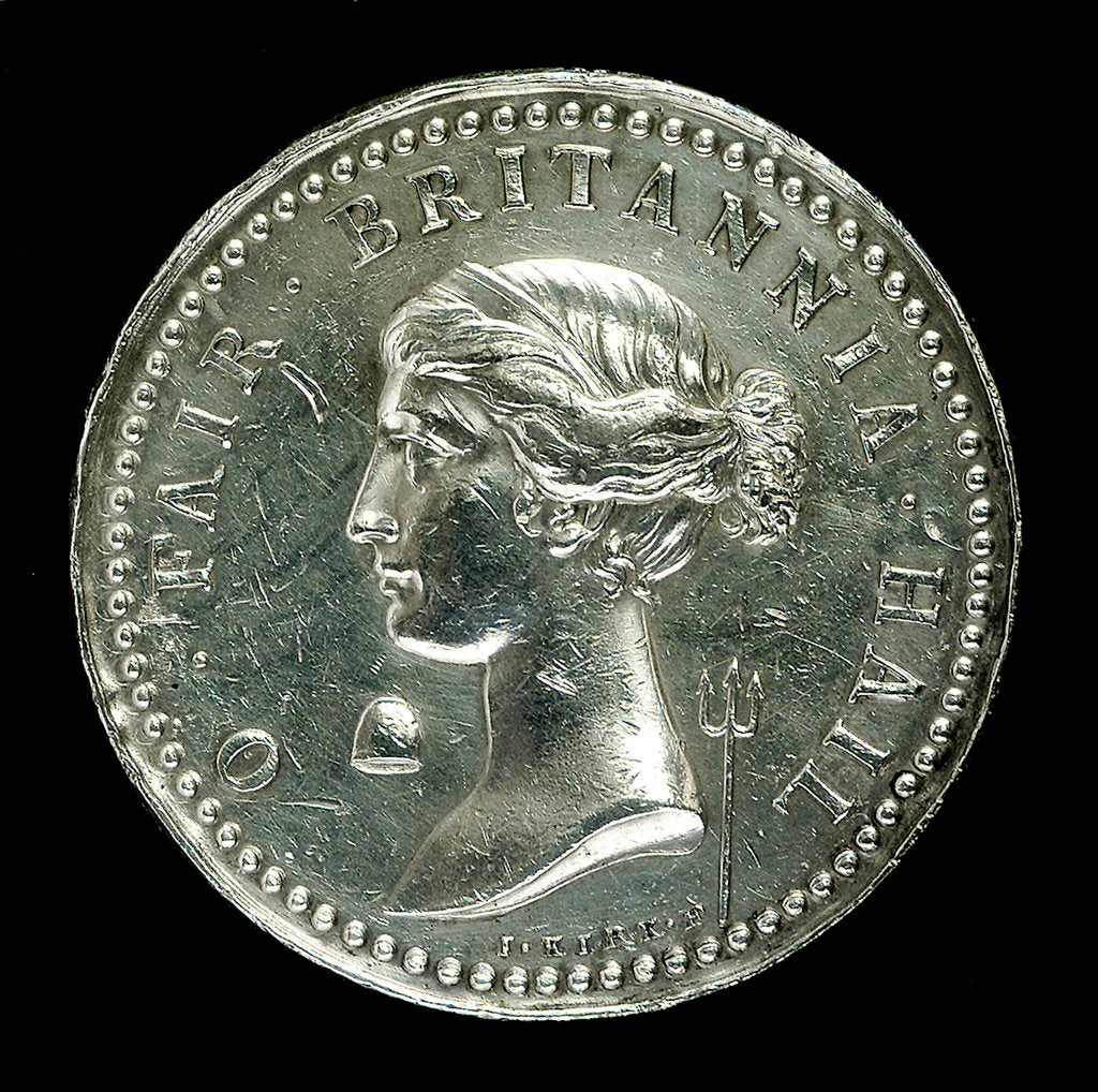 Detail of Medal commemorating the capture of Belle Isle, 1761; obverse by J. Kirk