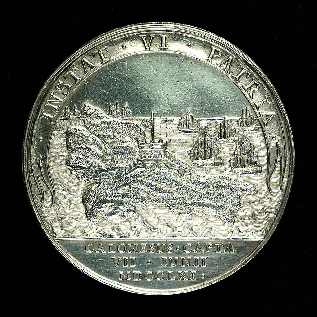 Detail of Medal commemorating the capture of Belle Isle, 1761; reverse by unknown