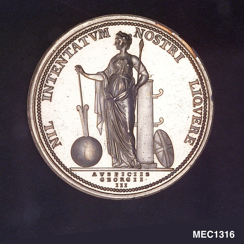Detail of Medal commemorating Captain James Cook (1728-1779) by L. Pingo