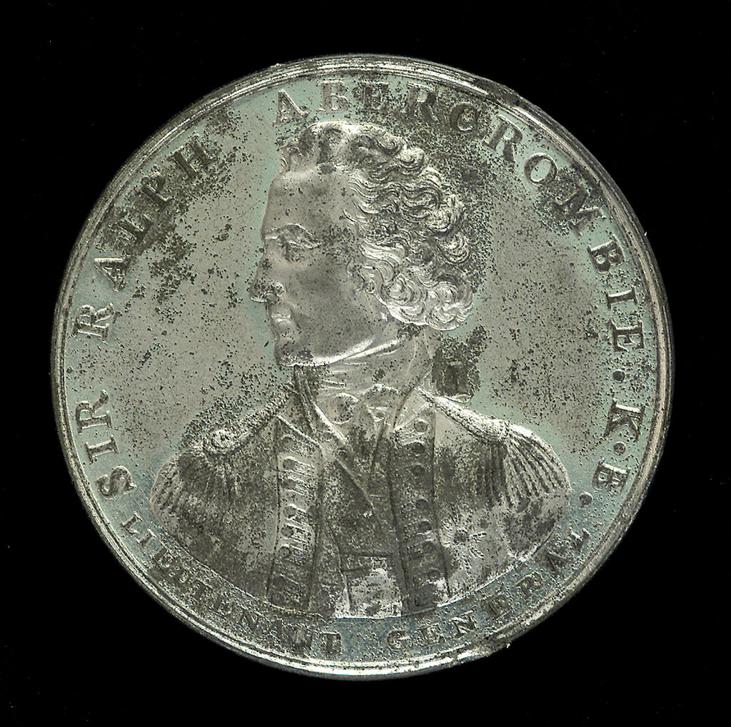 Detail of Medal commemorating the landing in Holland, 1799 and Sir Ralph Abercromby (1734-1801); obverse by unknown