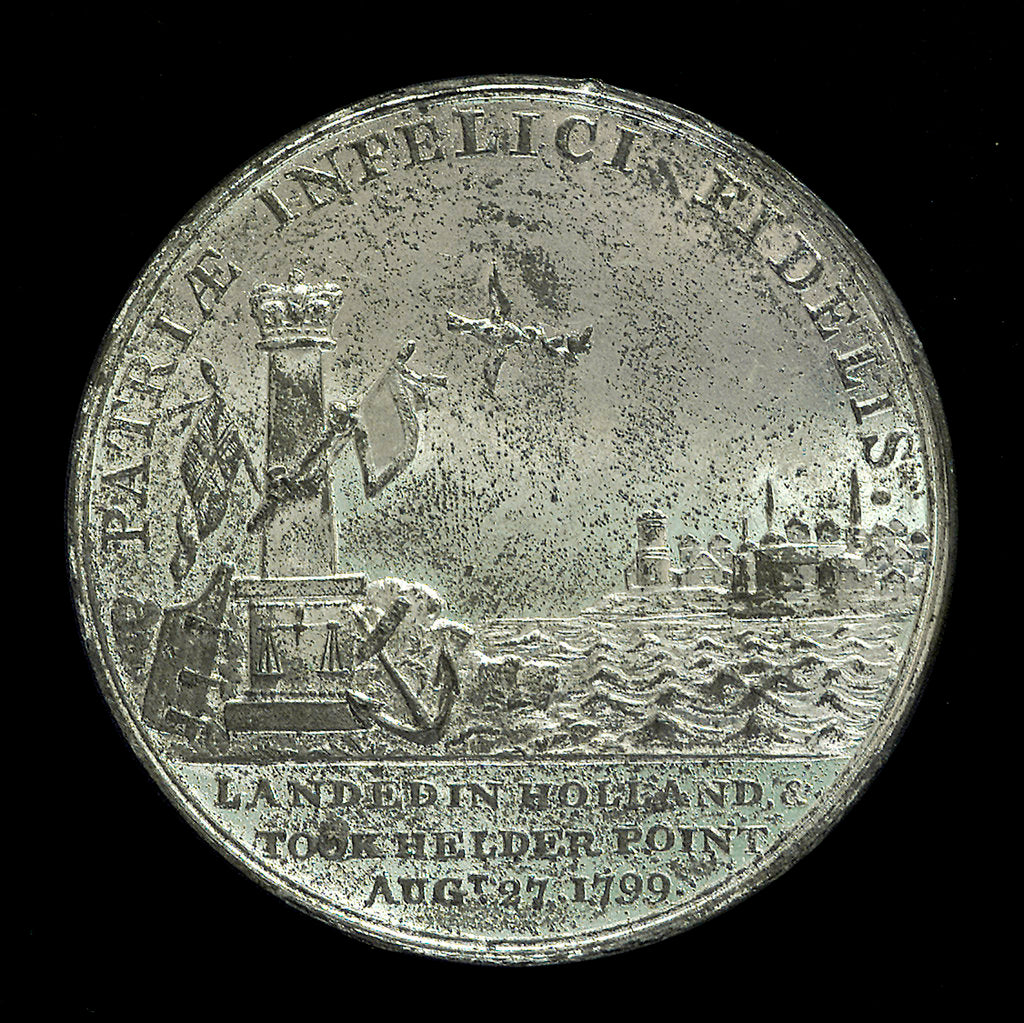 Detail of Medal commemorating the landing in Holland, 1799 and Sir Ralph Abercromby (1734-1801); reverse by unknown