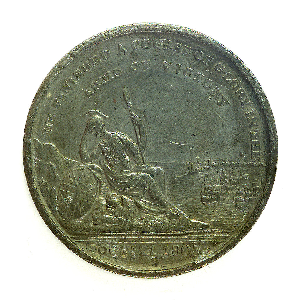 Detail of Medal commemorating the Nelson monument at Birmingham; reverse by unknown