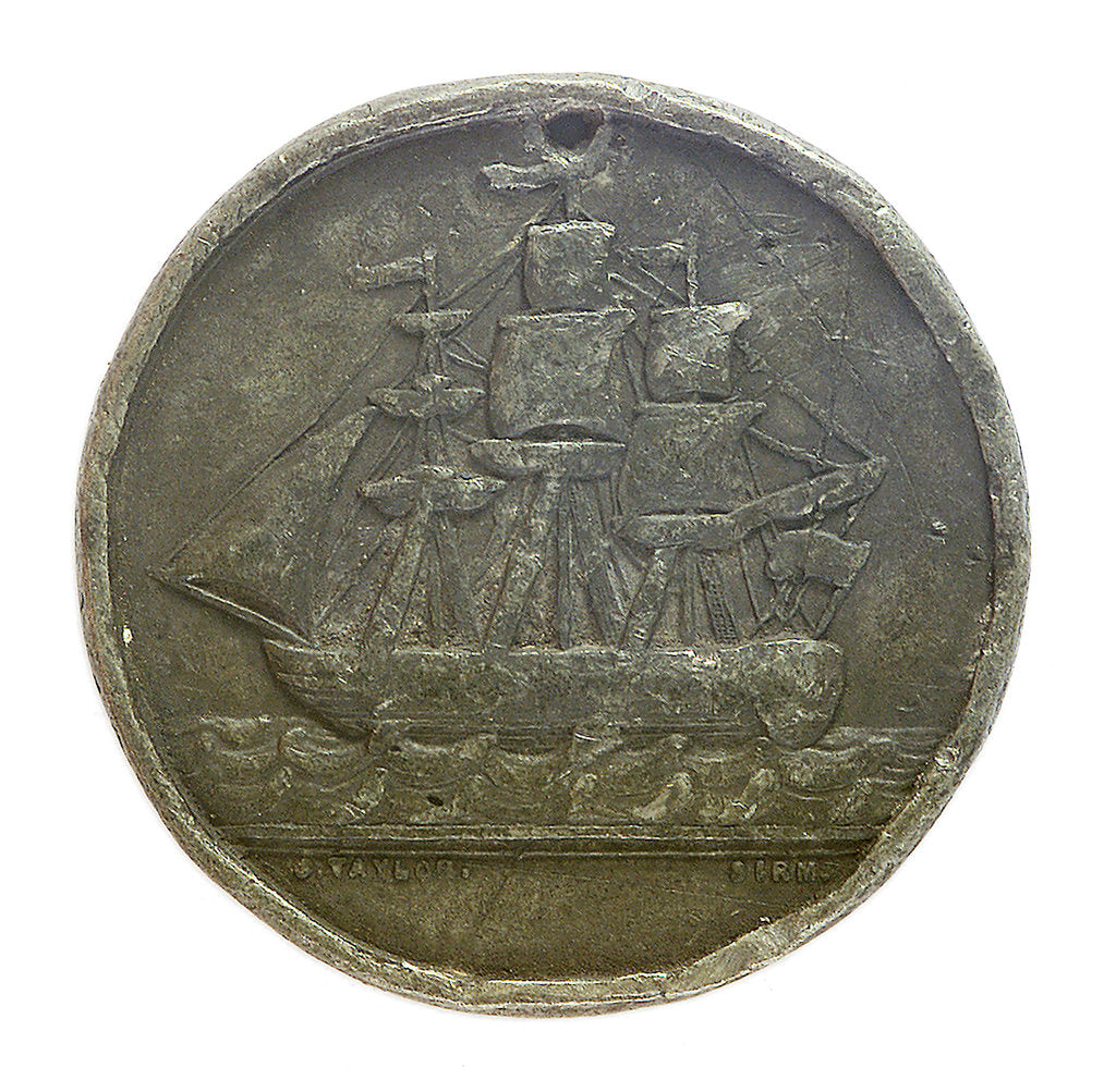 Detail of Badge of the Liverpool Riggers Association; obverse by W.J. Taylor