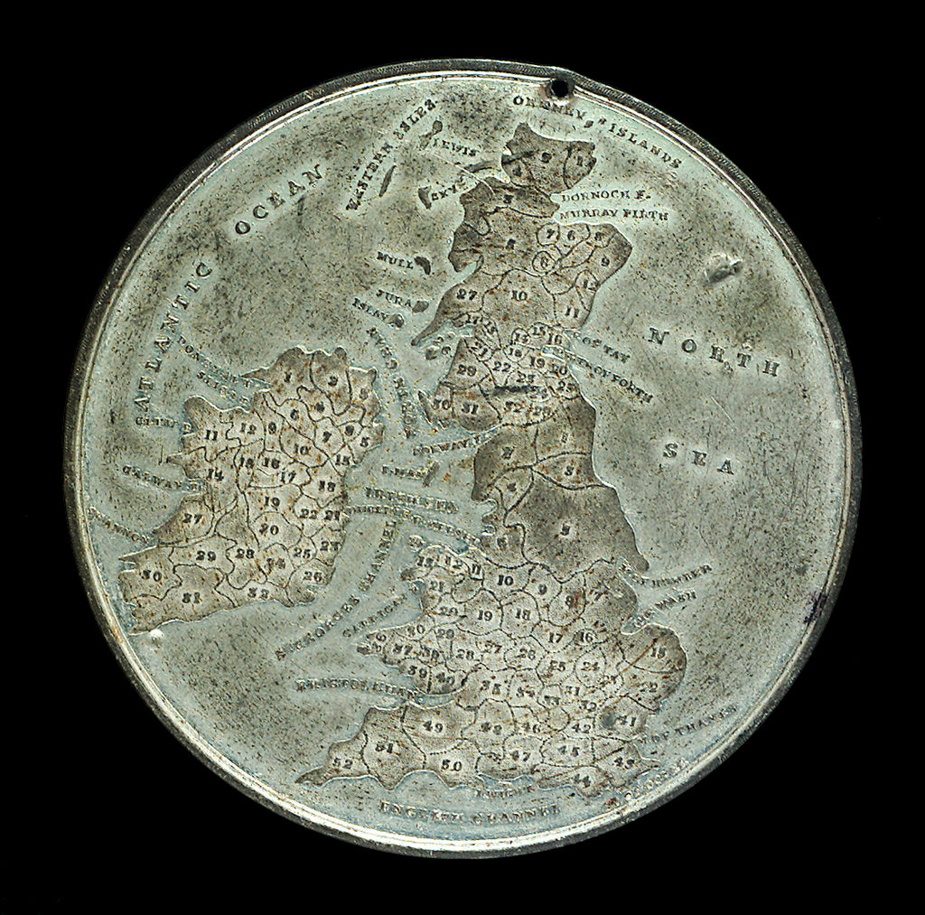 Detail of Medal commemorating Queen Victoria's coronation, 1837; obverse by Davis