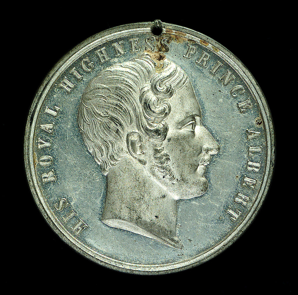 Detail of Medal commemorating the Sailors' Home, Liverpool; obverse by unknown
