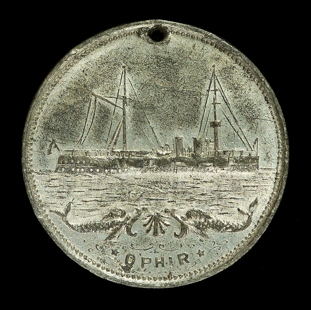 Detail of Medal commemorating the visit of the Duke and Duchess of Cornwall and York to Canada, and HMS 'Ophir'; reverse by unknown
