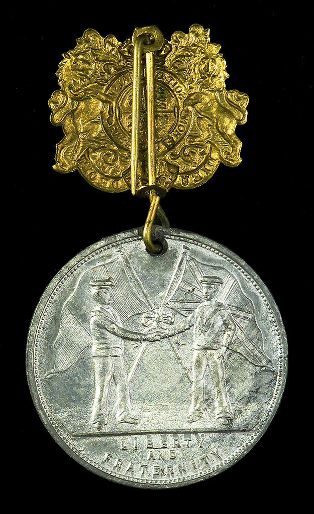 Detail of Medal commemorating the visits of the Anglo-French fleets, 1905; reverse by unknown