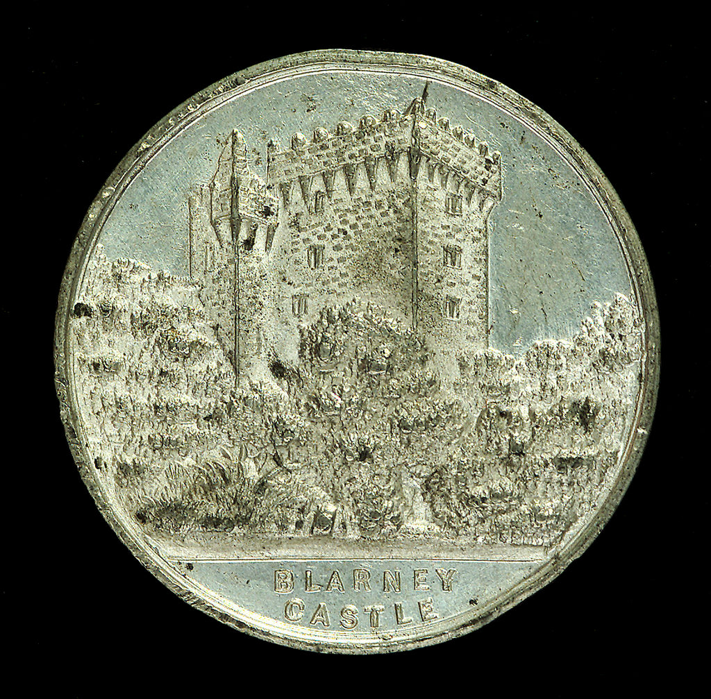Detail of Medal commemorating the visit of the Atlantic fleet to Queenstown, 1910; obverse by J.F. O'Crowley